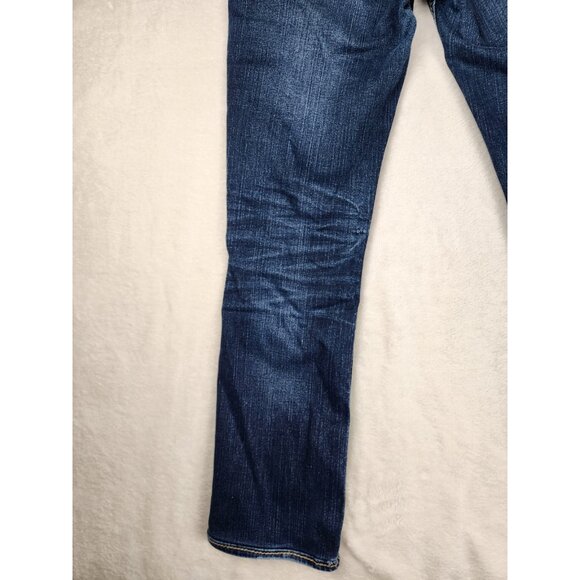 Silver Suki Straight Blue Jeans Womens Western Glove Works Size 29 X 32 - Picture 8 of 15